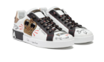 Portofino sneakers in printed nappa calfskin with patch White – Bild 2