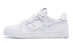 Triple White Patent Leather Sta Logo