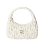 Wander Nappa-Leder-Hobo Wei? 18cm