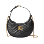 GG Marmont Half-Moon Schwarz 21 cm