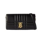 Ladies Lola Geldb?rse mit Riemen Schwarz 23 cm