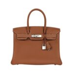 Gold Togo mit Palladium-Beschl?gen 30cm