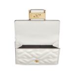 Brieftasche aus wei?em Nappaleder mit FF-Muster 7.5cm – Bild 3