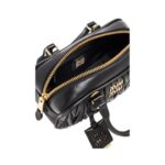 Schwarz Matelass?-Leder 22cm – Bild 4