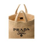 logo-embroidered crochet tote bag – Bild 4