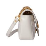 Mini-Tasche aus hellgrauem Matelass?-Leder 22cm – Bild 4