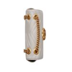 Mini-Tasche aus hellgrauem Matelass?-Leder 22cm – Bild 5