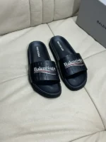 BALENCIAGA Men's Slippers Black – Bild 5