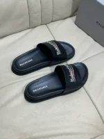 BALENCIAGA Men's Slippers Black – Bild 4
