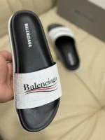 BALENCIAGA Men's Slippers White – Bild 2