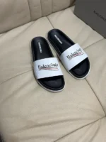 BALENCIAGA Men's Slippers White – Bild 5