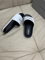 BALENCIAGA Men's Slippers White – Bild 3