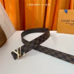 Louis Vuitton Belt LV31 Check Brown – Bild 5