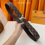 Louis Vuitton Belt LV31 Check Brown – Bild 3