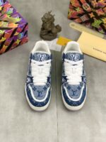 Louis Vuitton Couple Shoes 25 Blue & White – Bild 2