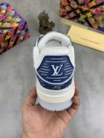 Louis Vuitton Couple Shoes 25 Blue & White – Bild 3