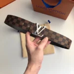 Louis Vuitton Belt 24 Brown with Silver Buckle – Bild 4