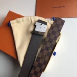 Louis Vuitton Belt 24 Brown with Silver Buckle – Bild 5