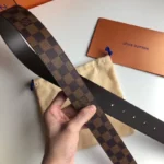 Louis Vuitton Belt 24 Brown with Silver Buckle – Bild 6