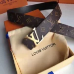 Louis Vuitton Belt 24 Brown with Golden Buckle – Bild 3