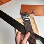 Louis Vuitton Belt 24 Brown with Silver Buckle – Bild 7