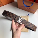 Louis Vuitton Belt 24 Brown with Silver Buckle – Bild 8