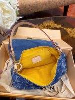 Mini Pleaty Monogram Denim 26 cm – Bild 6