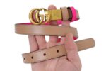 Gucci Women Belt Thin Brown