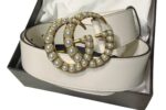 Gucci Women Belt White Diamond