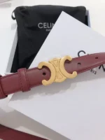 Celine Women Belt Maroon – Bild 7