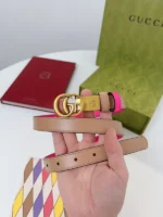 Gucci Women Belt Thin Brown – Bild 3