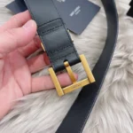Saint Laurent Women Belt Golden Buckle – Bild 5