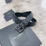 Saint Laurent Women Belt Full Black – Bild 7