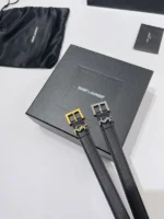 Saint Laurent Women Thin Belt – Bild 5