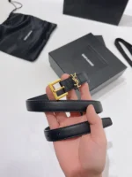 Saint Laurent Women Thin Belt – Bild 4