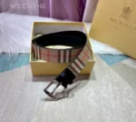 Burberry Men Belt Black Buckle – Bild 4