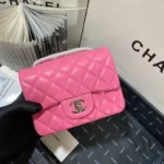 Chanel Women Bag Pink – Bild 9