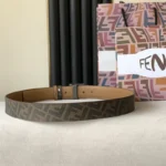 Fendi Men Belt Brown – Bild 2