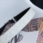 Fendi Men Belt White – Bild 5