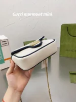 Gucci Women Bag White Black – Bild 7