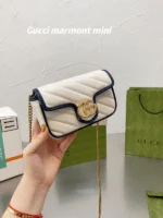 Gucci Women Bag White Black – Bild 5