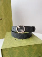 Gucci Men Belt Round Buckle – Bild 4