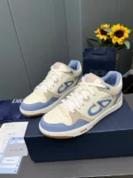 Dior Couple Shoes Classic Light Blue & Fawn – Bild 5