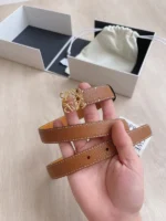 Loewe Women Belt Thin Light Brown – Bild 7
