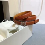 Loewe Women Belt Thin Brown – Bild 5