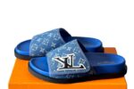 LOUIS VUITTON Men's Slippers 2025 Blue