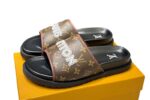 LOUIS VUITTON Men's Slippers 25 Brown