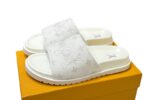LOUIS VUITTON Men's Slippers 25 White