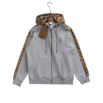 Burberry Gray Check Hoodie