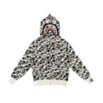 Bape White and Black Hoodie
